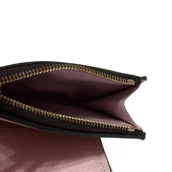 LOUIS VUITTON Portefeuille Zoe M62933 Rose Ballerine Monogram - Picture 4 of 6